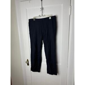 Burberry Men's Navy Blue Straight Leg Virgin Wool Italian Dress Pants Size 42